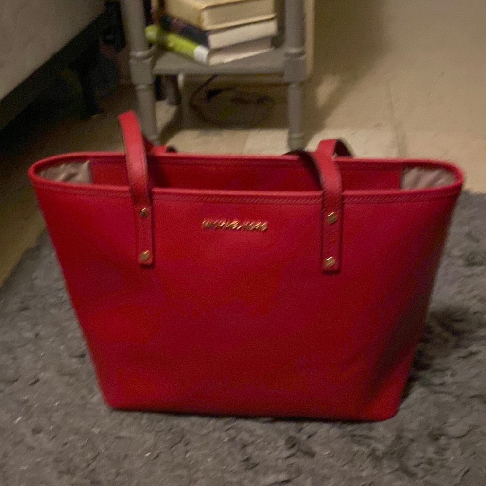 NWT Red Michael Kors tote purse.
